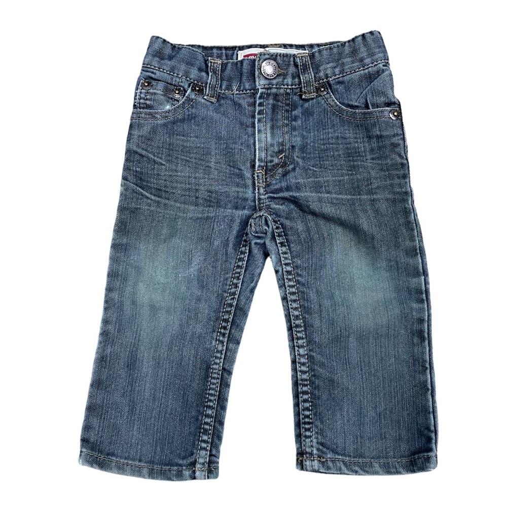 Levi’s Slim Straight 514 Jeans, Size 12 Months, Adjustable waistband, Bl…